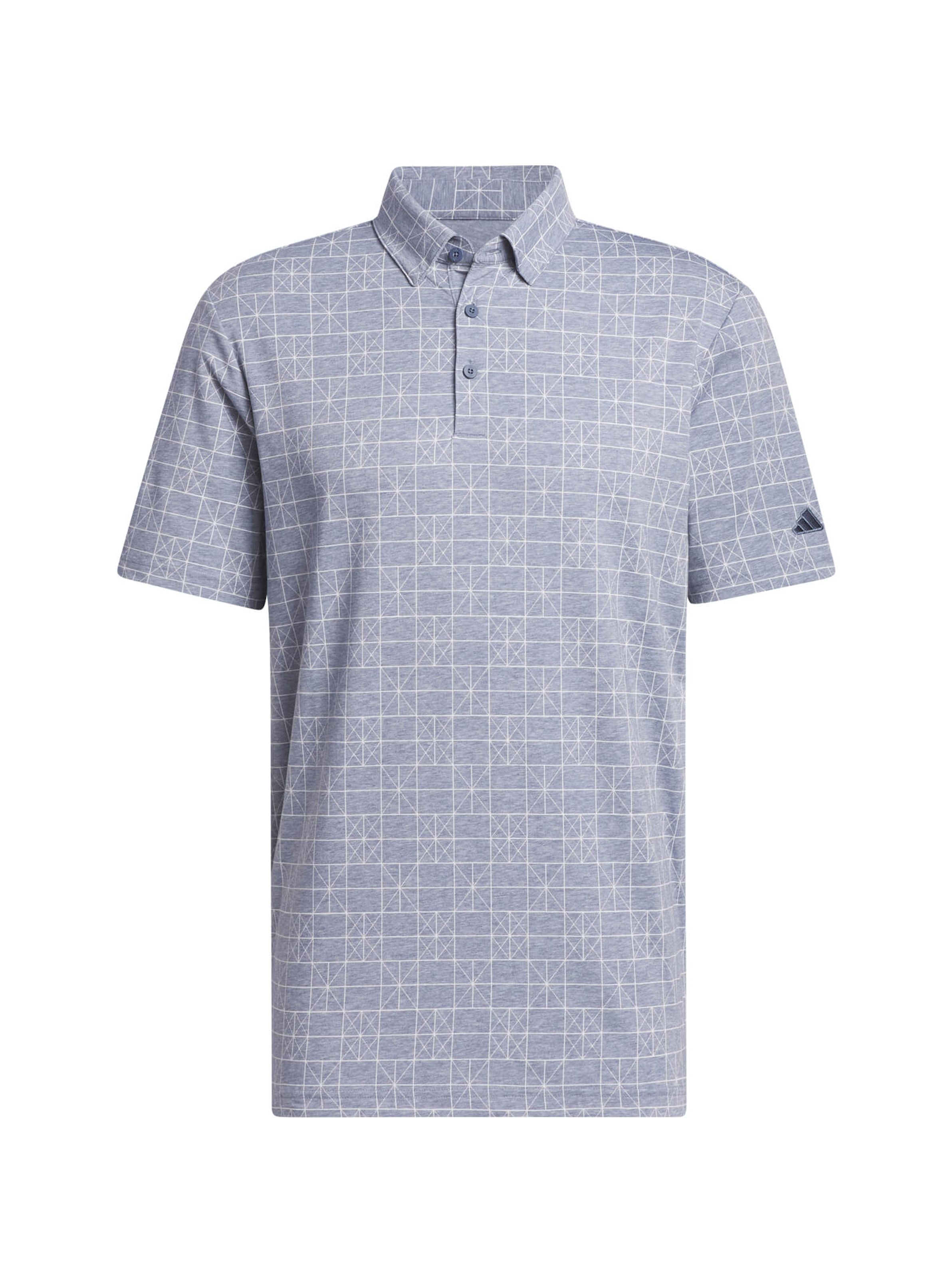 adidas Polo Go To Printed graublau