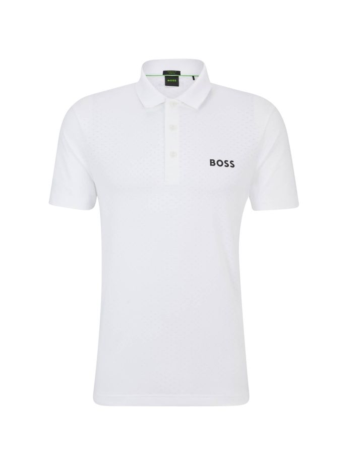 HUGO BOSS Polo Paddytech, weiß