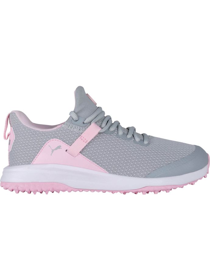 Puma Fusion EVO golf shoes, grey/pink