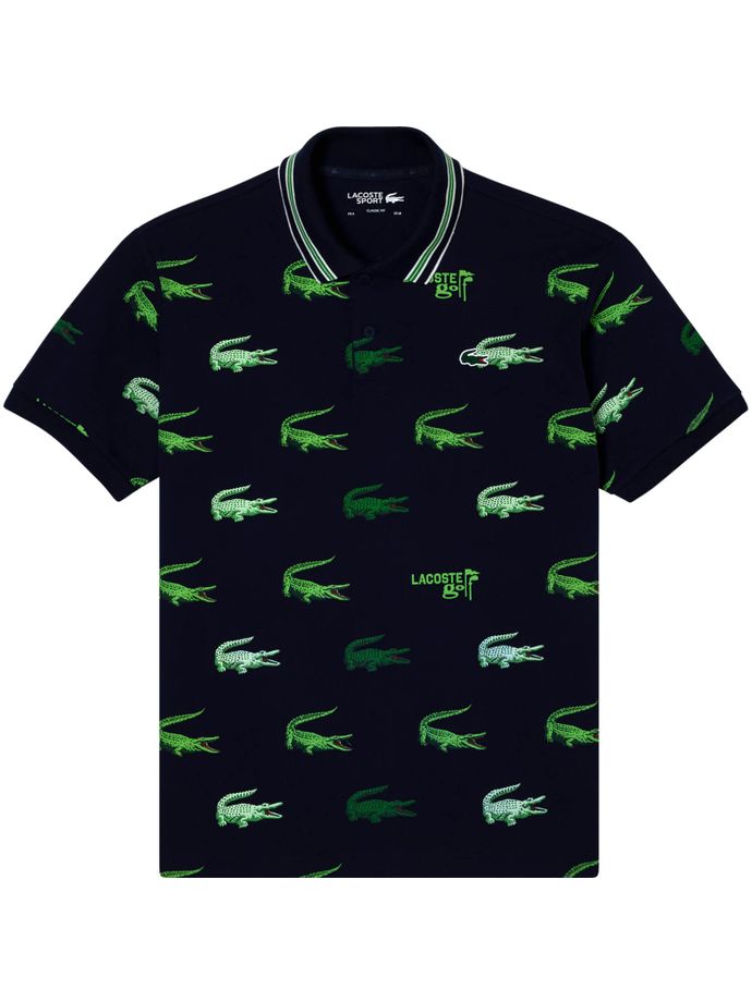 LACOSTE Golf Polo, navy/green