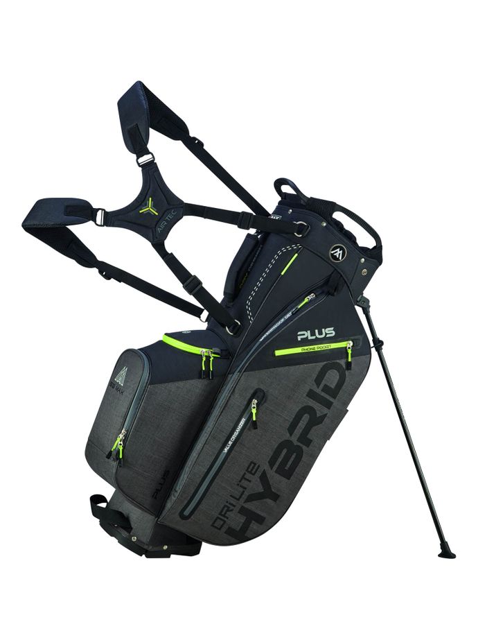 BIG MAX Stand Bag Dri Lite Hybrid Tour 14, black/greyyellow/