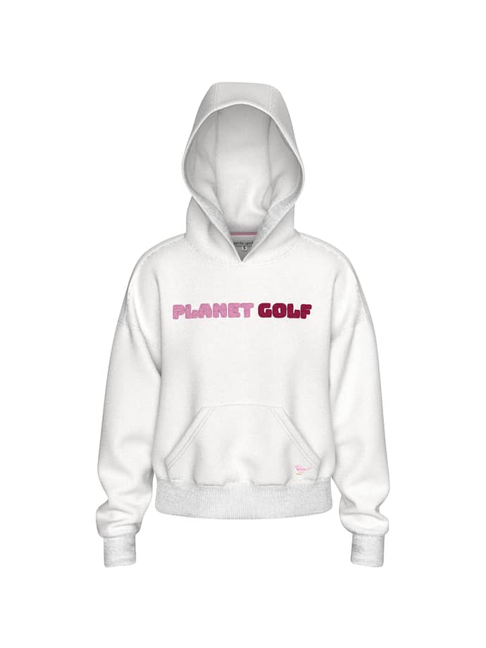 girls golf Hoodie Coco, wit