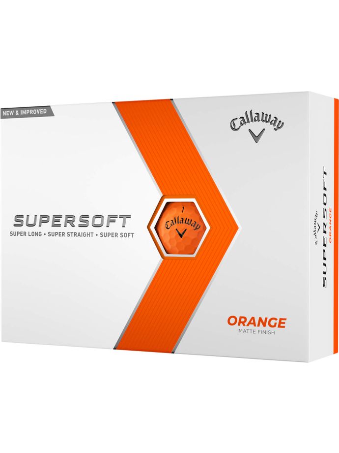 Callaway Supersoft 23 golfbolde - pakke med 12 stk., orange