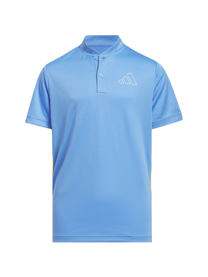 adidas Polo Sport Cuello, azul/amarillo