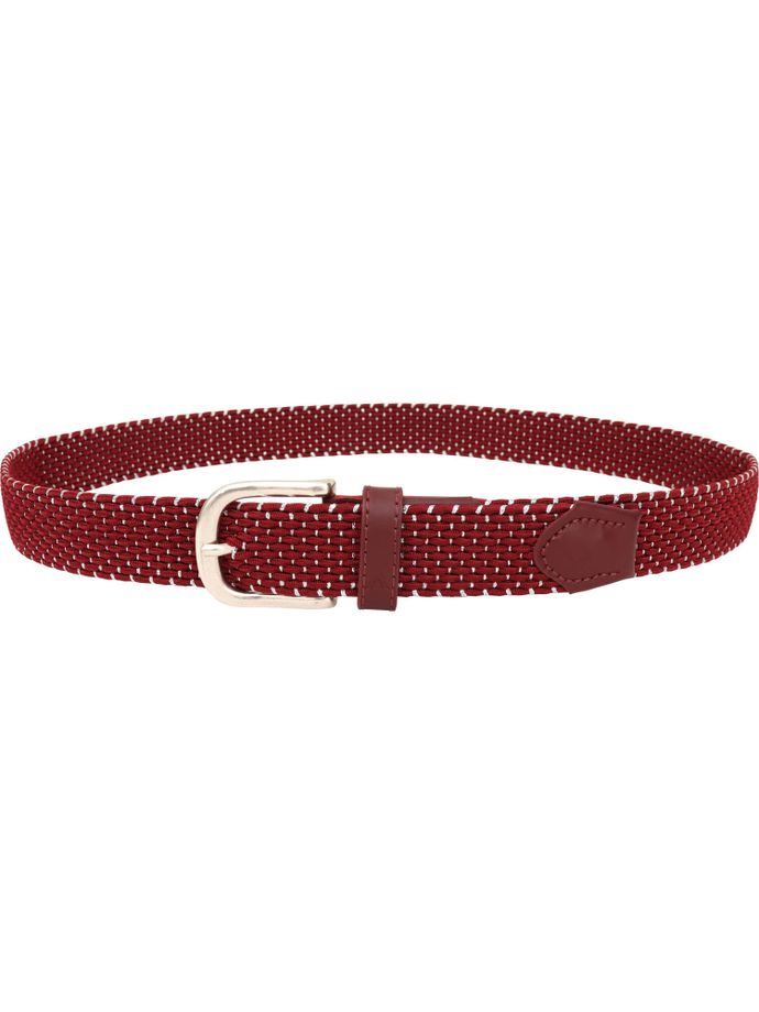 Alberto Ceinture femme Stretch Silver, rouge vin