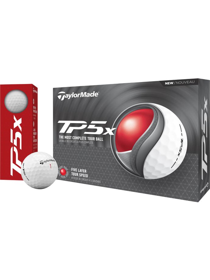 TaylorMade TP5x Modell 2024 Golfbälle - 12er Pack, weiß