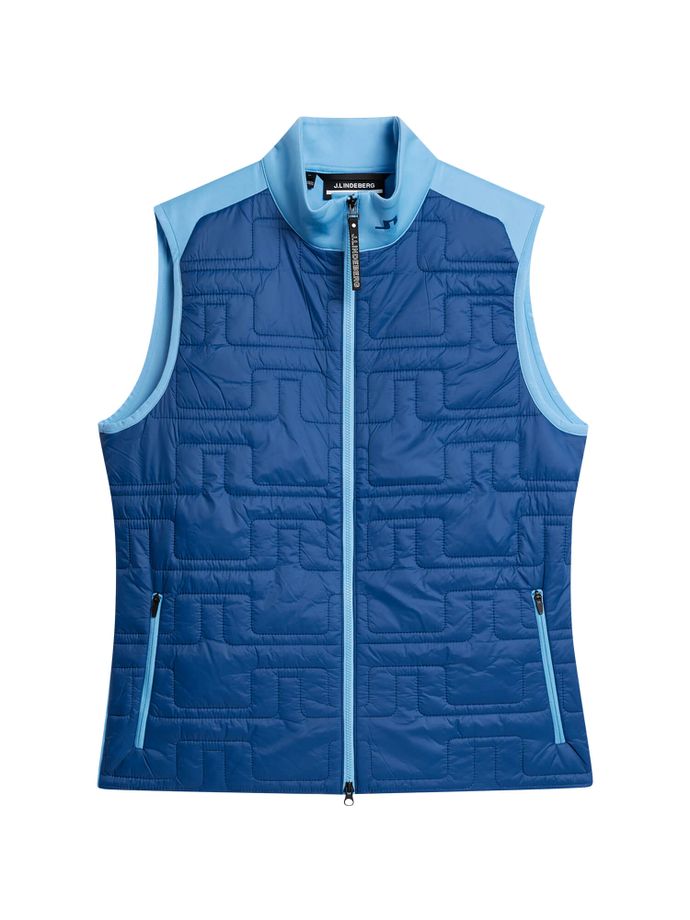 J. LINDEBERG Quiltet hybrid-vest, mørkeblå