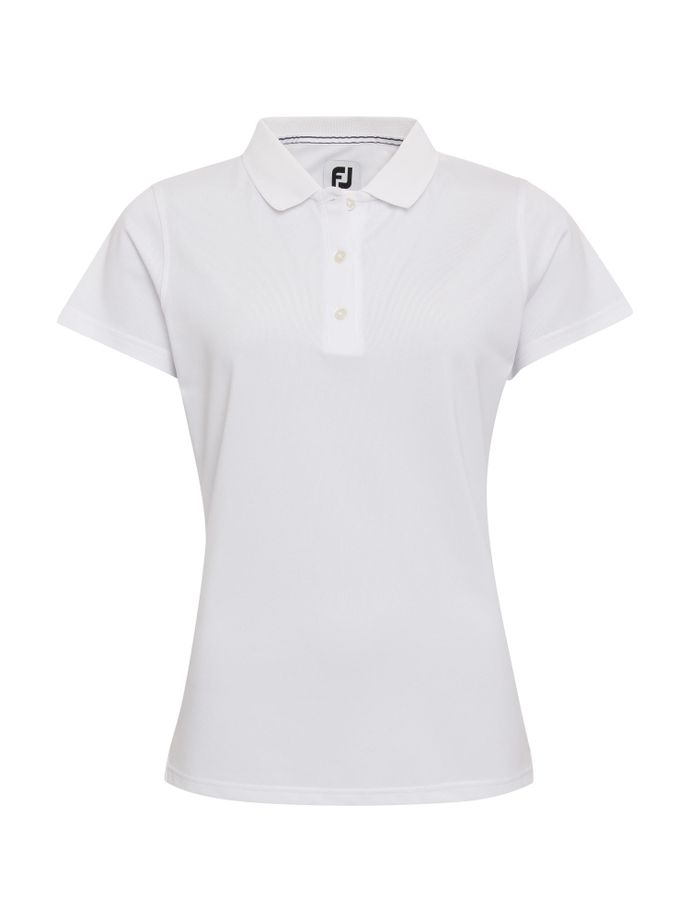 FootJoy Poloshirt Pique Performance, kurzarm, blanc