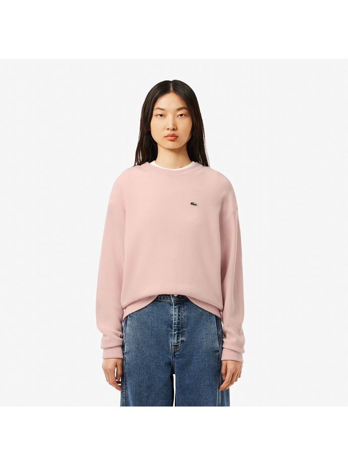 LACOSTE Pullover med rund hals, pink