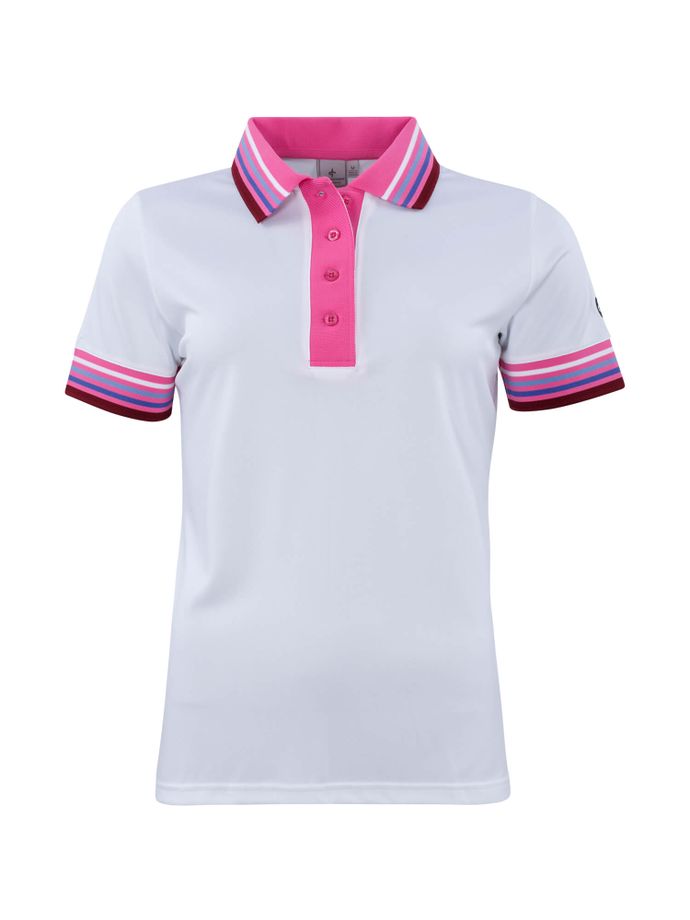 Cross Polo Stripe, white