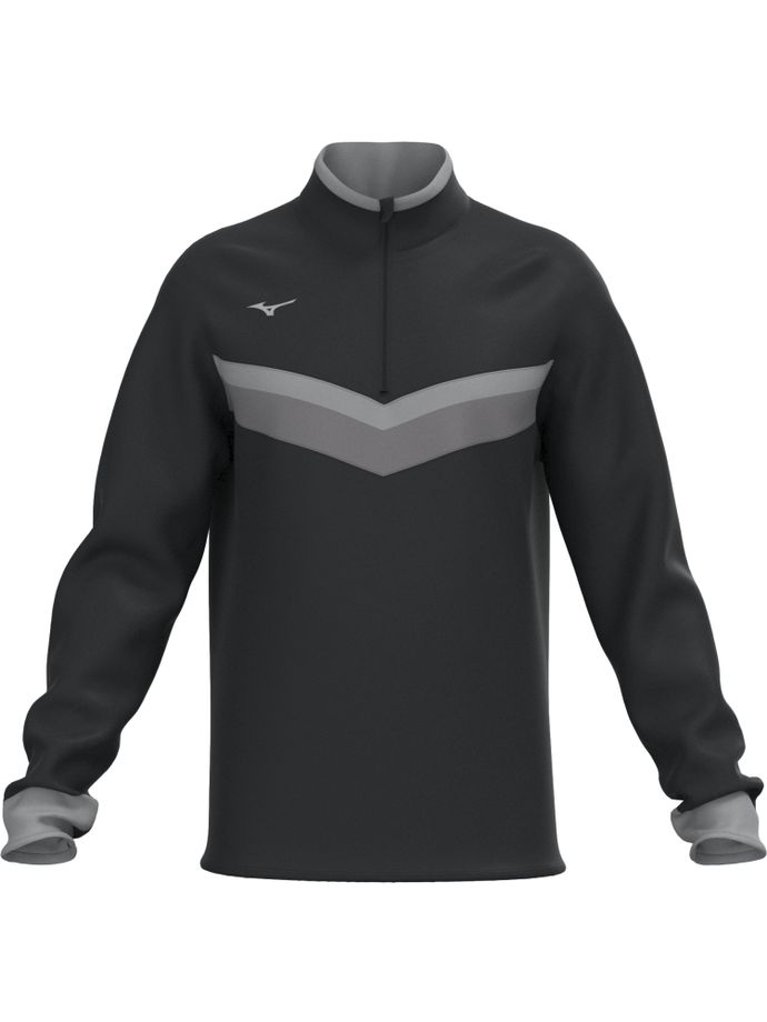 Mizuno Layer V Strip 1/4 Zip, black