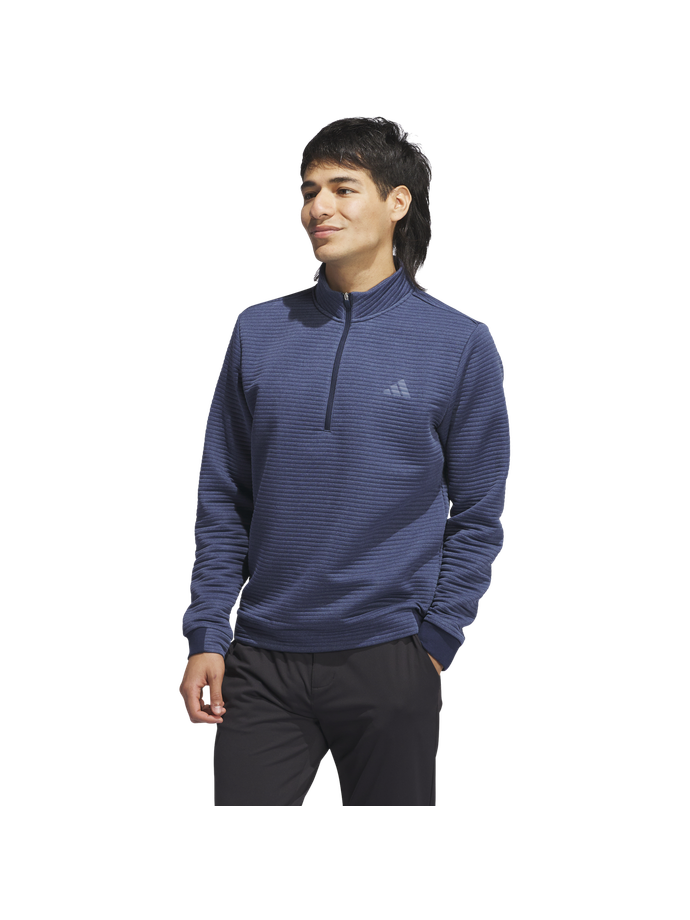 adidas Pullover Ultimate365 DWR Textured Quarter Zip, marinblå