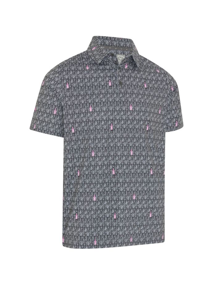 Callaway Polo All over Scotch Novelty Print, grå