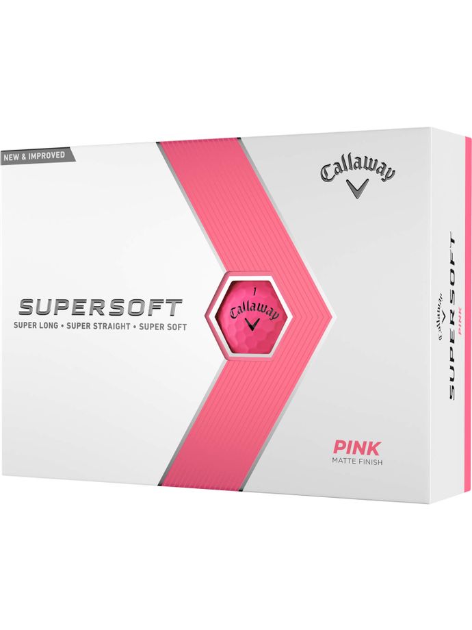 Callaway Supersoft 23 golf balls - pack of 12, pink