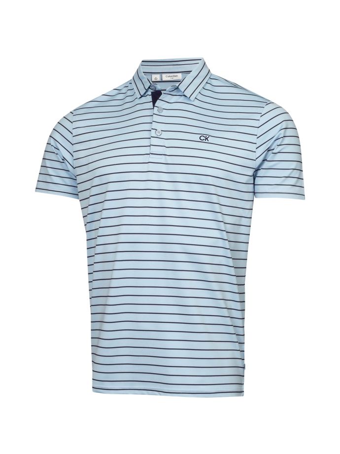 Calvin Klein Golf Polo Silverstone, bleu clair/bleu foncé