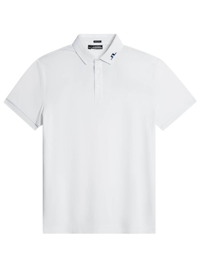 J. LINDEBERG Polo KV Print Reg, blanco