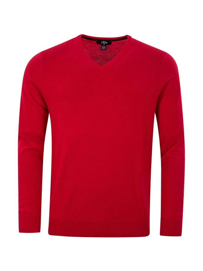 Callaway Sweater V-Neck Sweater, red