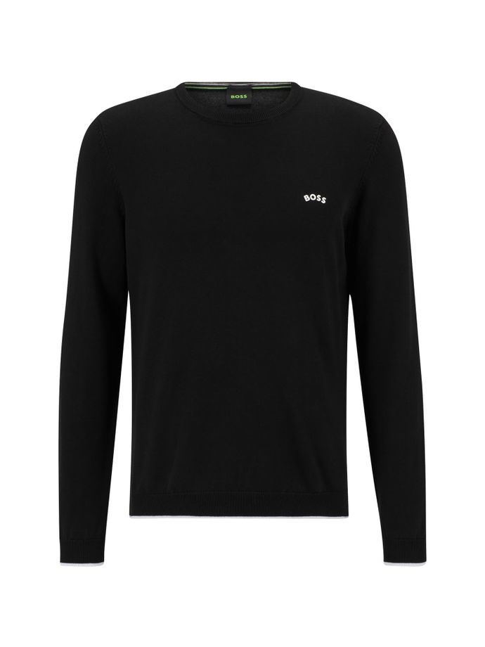 HUGO BOSS Pullover Rallo, schwarz