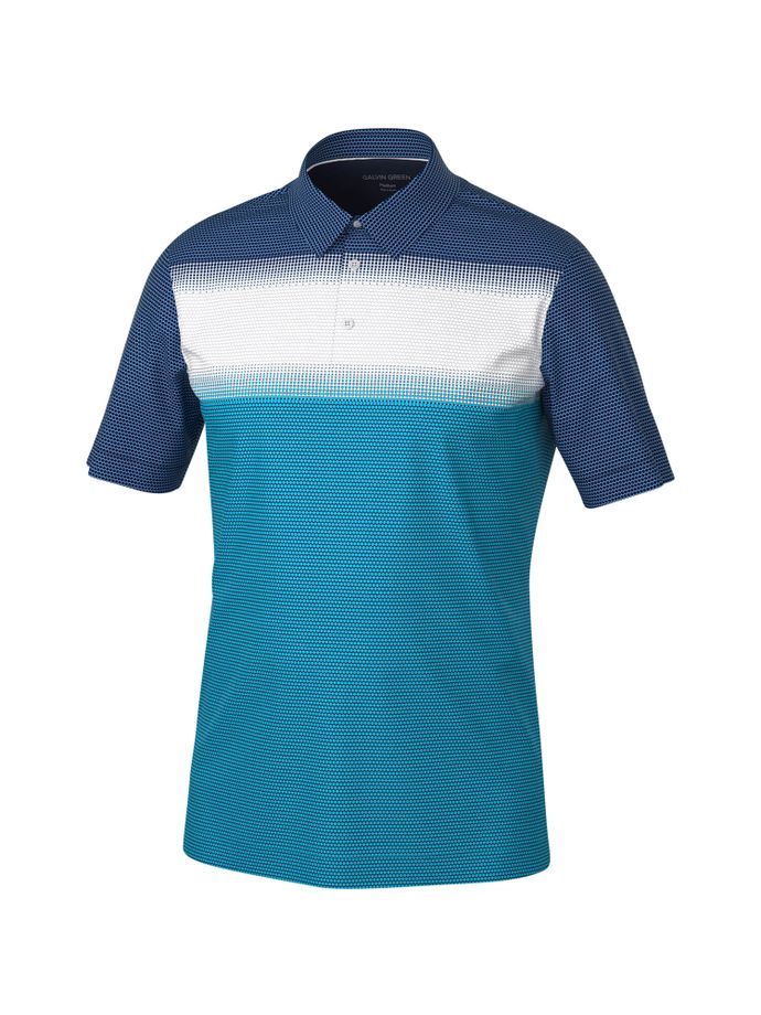 Galvin Green Polo Mo, azul/blanco/azul marino