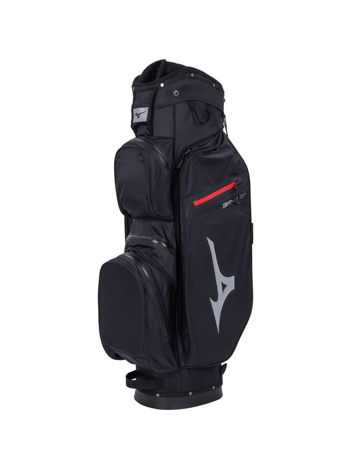 Mizuno Cartbag BRDRIC, sort/sølv