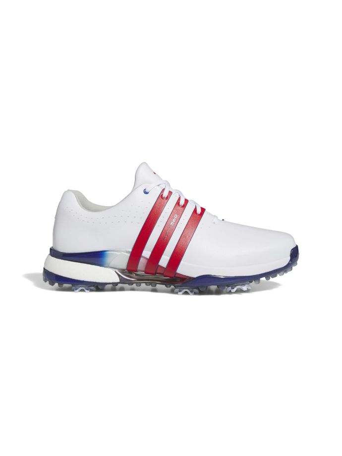 adidas Tour360 golfschoenen, wit/rood/blauw