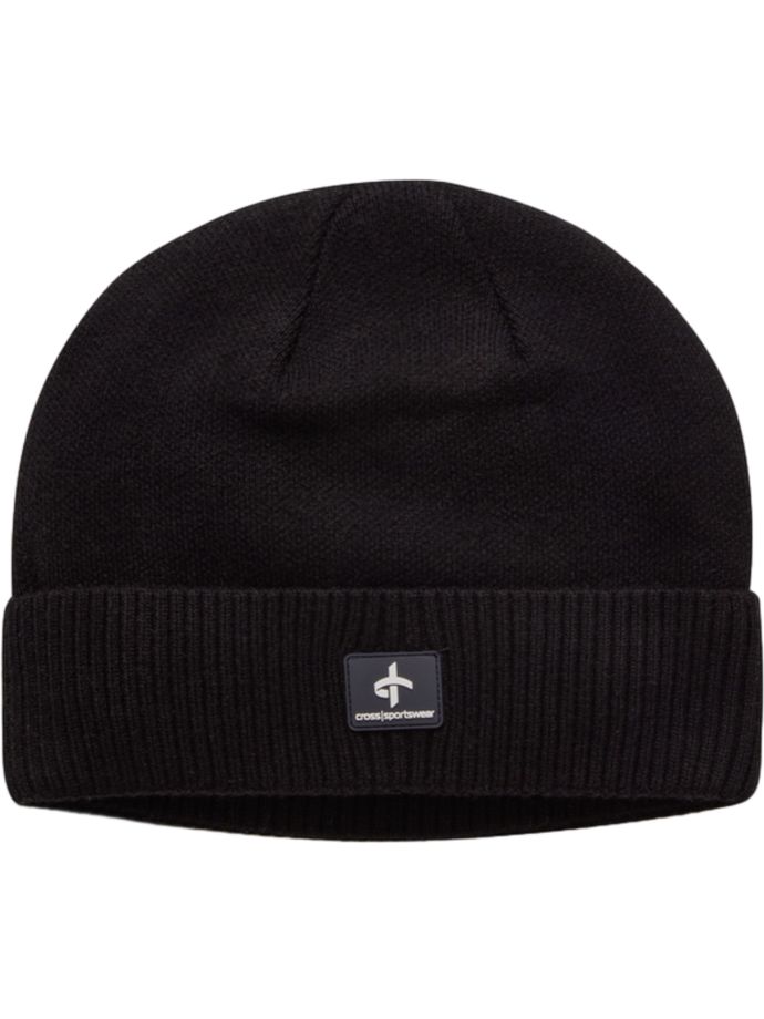 Cross Cross Beanie, schwarz