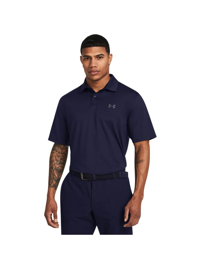 Under Armour Polo T2G, marine/grijs