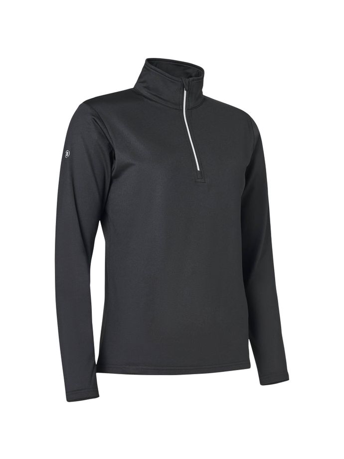 Abacus Layer Dunbar Fleece 1/2-Zip, czarny