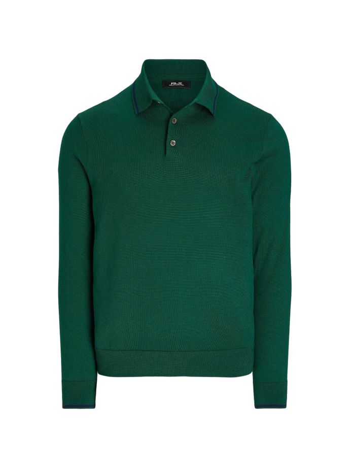 RALPH LAUREN Pull Merino Coolmax, vert