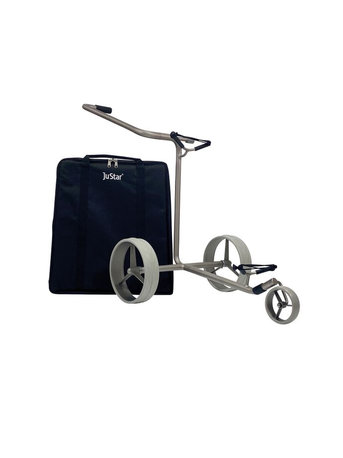 JuStar 3-Rad Trolley Silver inkl. Tasche, silber