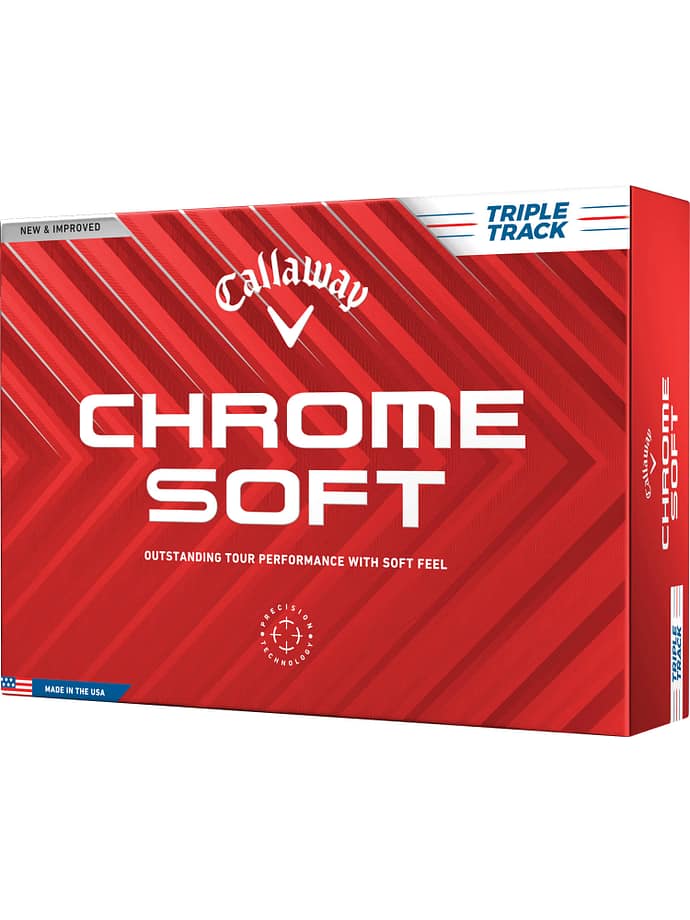 Callaway Chrome Soft Triple Track 12-Pack, blanc