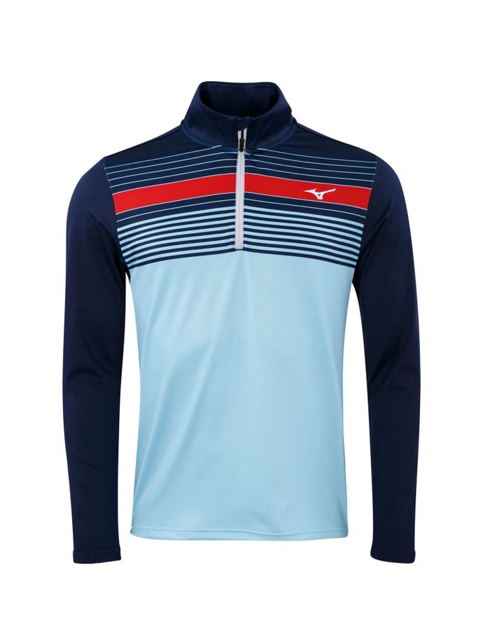 Mizuno Capa Breeze Elite ST 1/4-Zip, azul claro