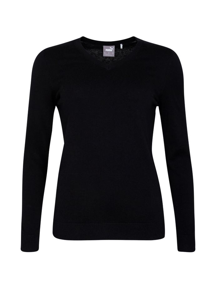 Puma Pullover Team V-Neck, noir