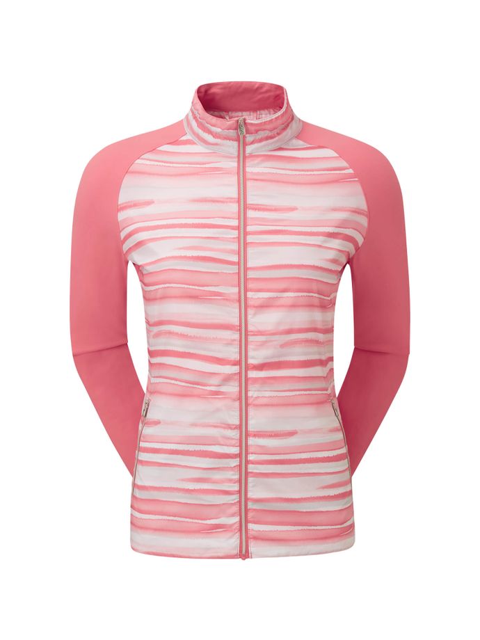 FootJoy Acuarela híbrida Jacke, blanco/rosa