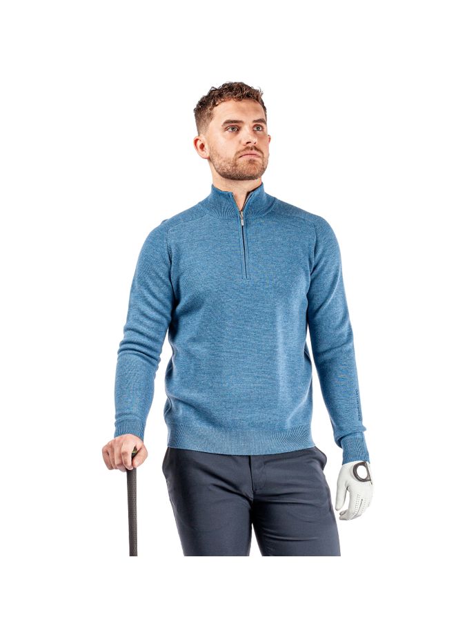 Galvin Green Layer Chester 1/2-Zip, blue