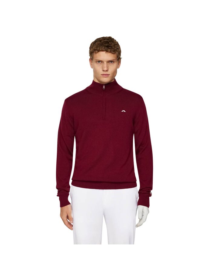 J. LINDEBERG Pullover Kian, wine red