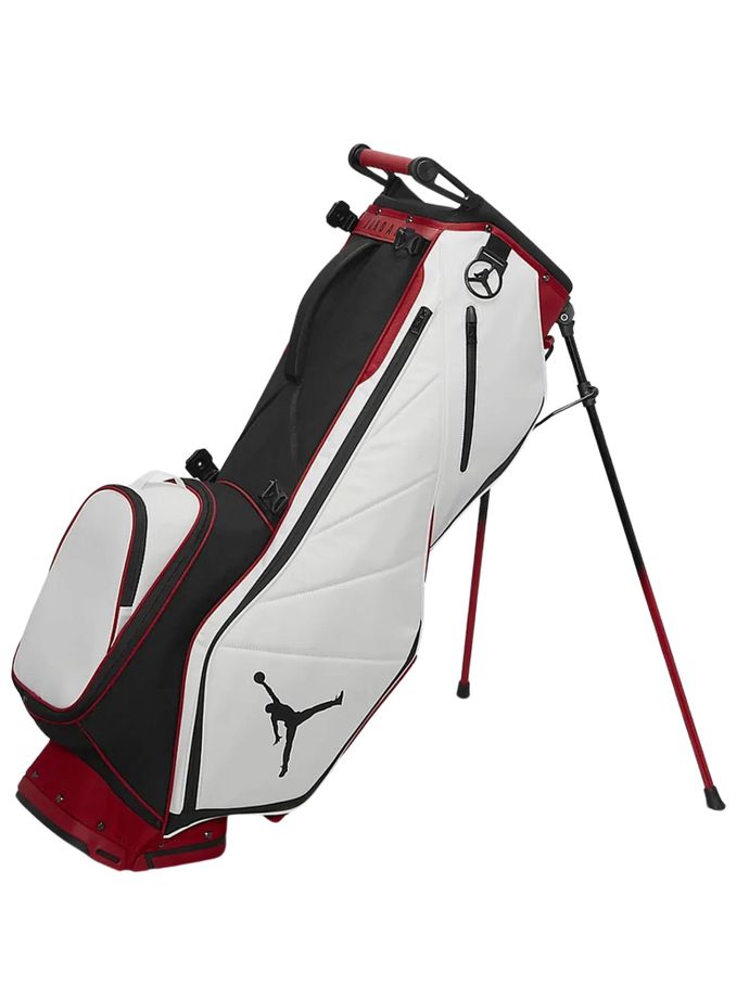 Nike Golf Standbag Jordan Fade Away, czerwony/biało-czarny/