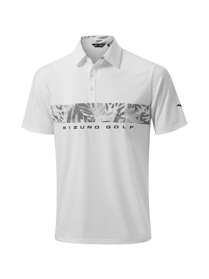 Mizuno Cali Stripe polo shirt, hvid