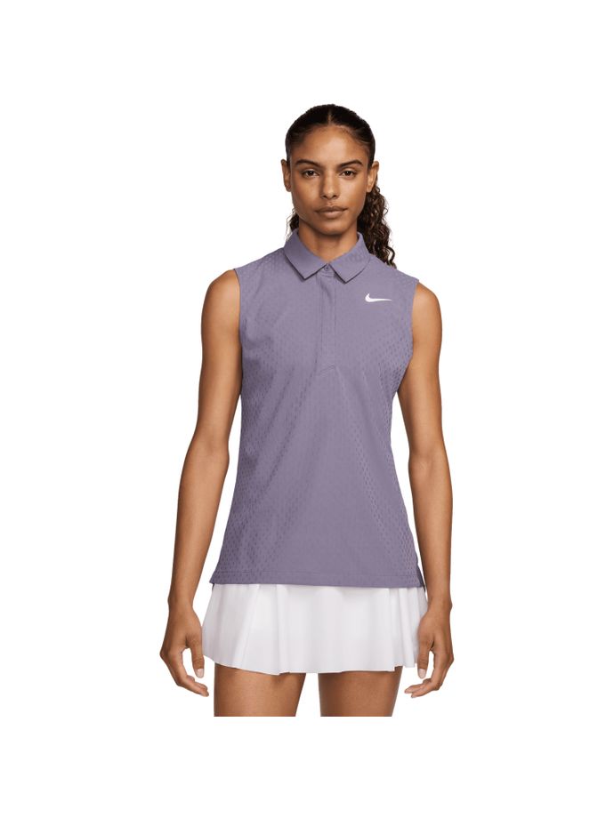 Nike Golf DFADV Tour Polo, mouwloos, paars