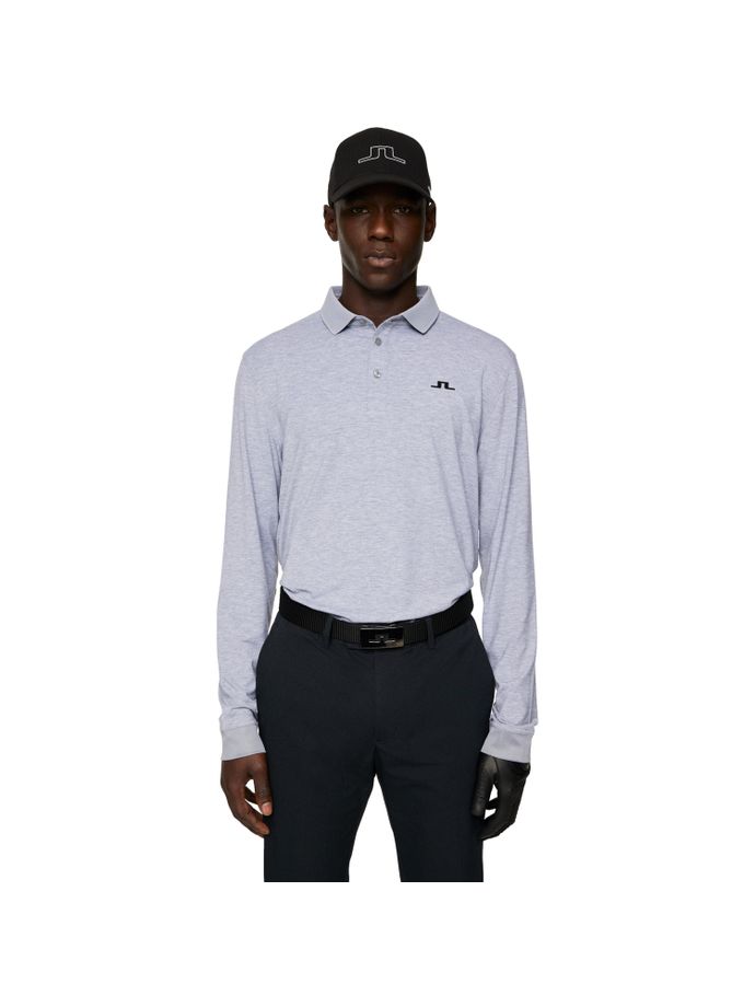 J. LINDEBERG Polo Florian Longsleeve, grijs