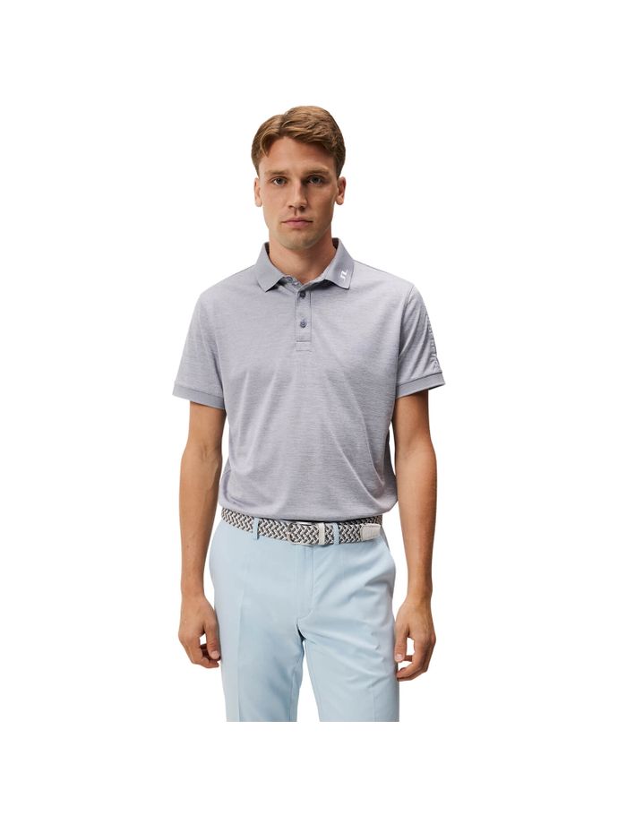 J. LINDEBERG Polo Tour Tech Slim Fit, grigio