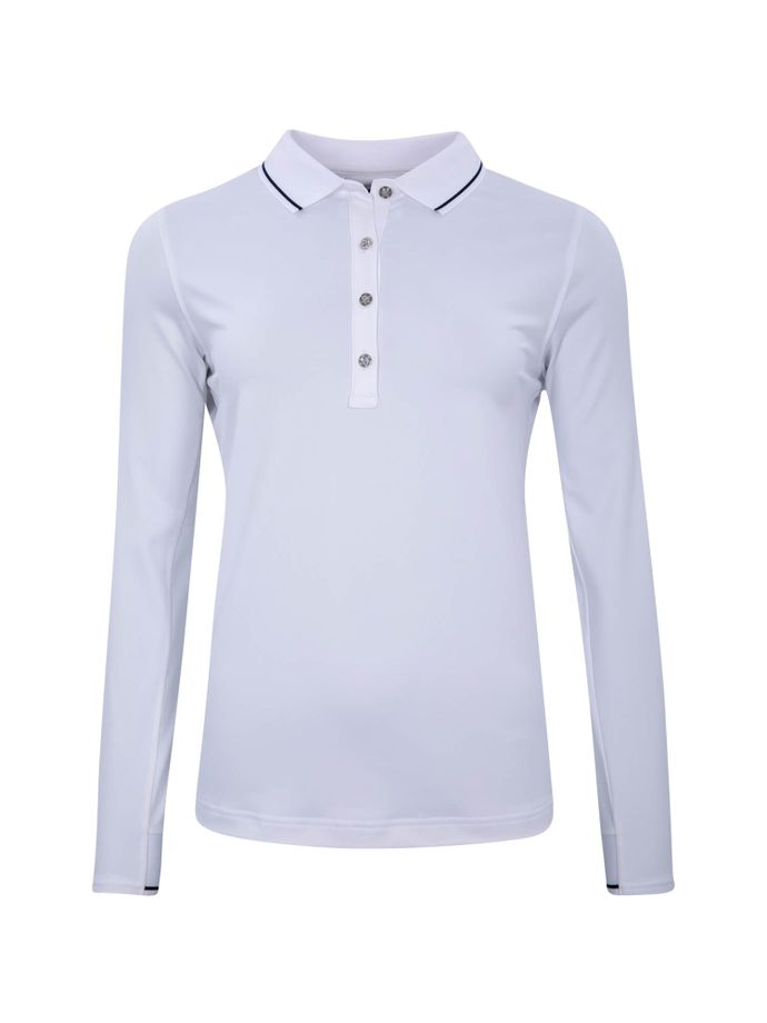 FootJoy Polo Langarm Thermal Jersey-3a, blanc