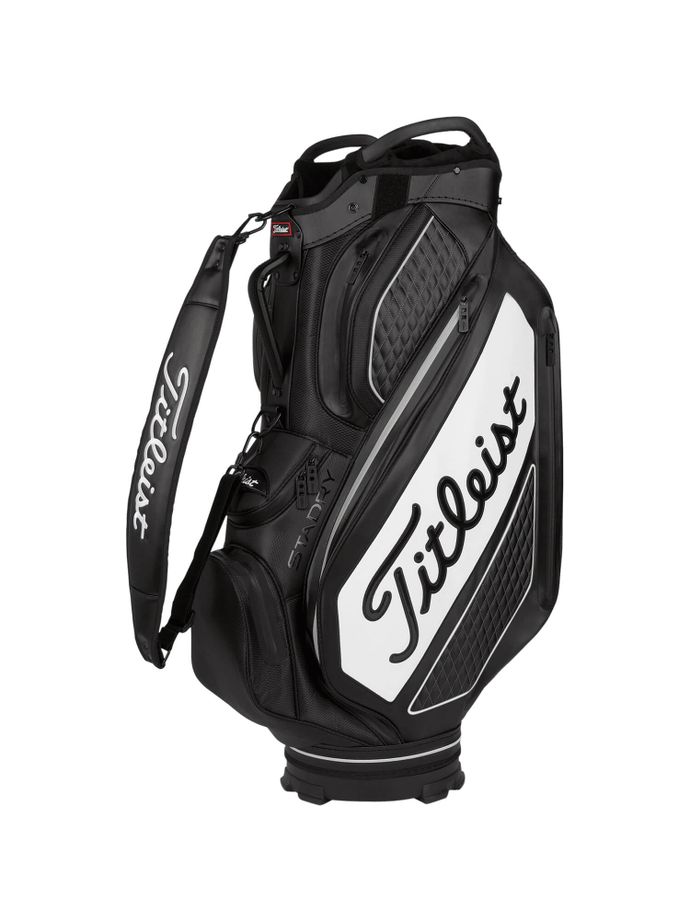 Titleist Cartbag Premium StaDry Tour Collection, noir/blanc