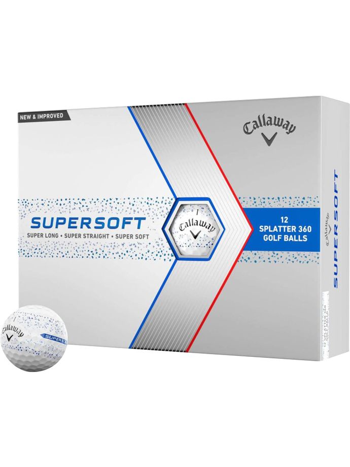 Callaway Supersoft Splatter 12-pak, blå