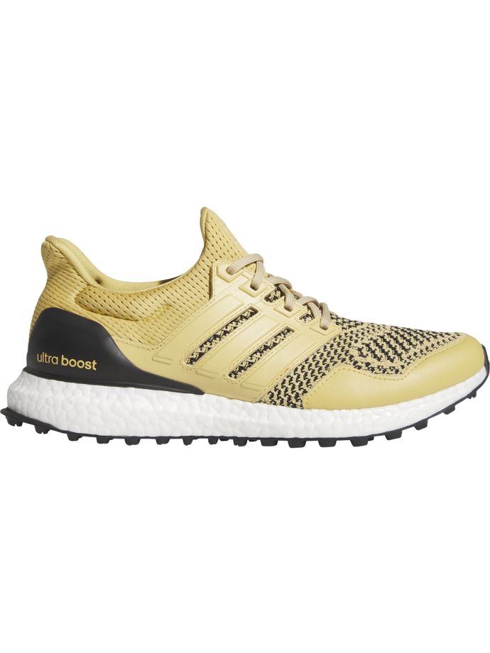 adidas Golfschuhe Ultraboost, gold/schwarz