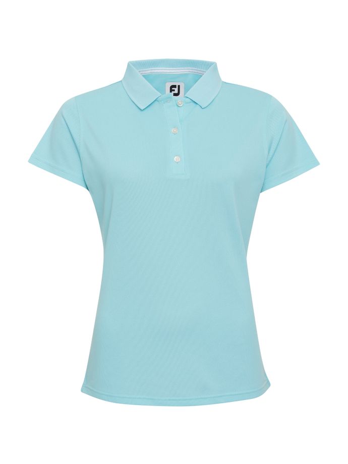 FootJoy Poloshirt Pique Performance, kurzarm, turkus