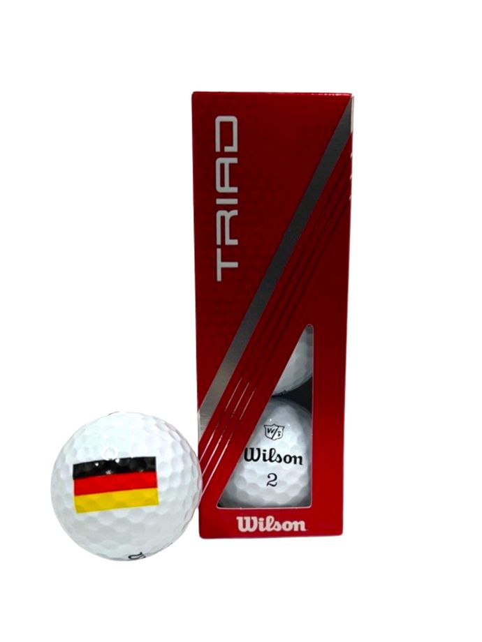 Wilson Piłki golfowe TRIAD "GERMANY" - opakowanie 3 szt., biały