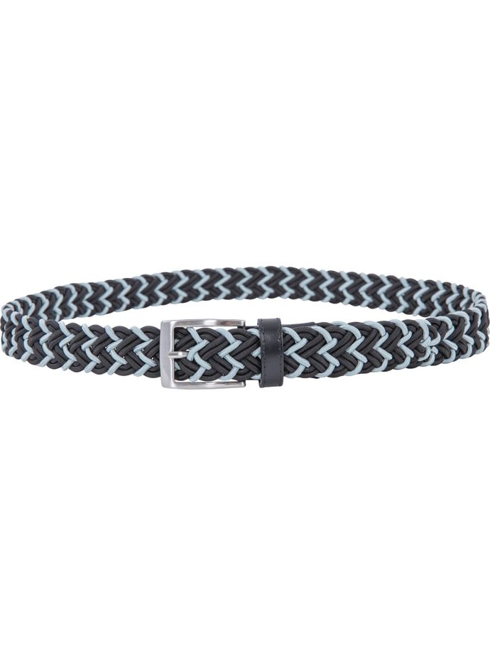 Alberto Belt ladies braided tip, black/grey