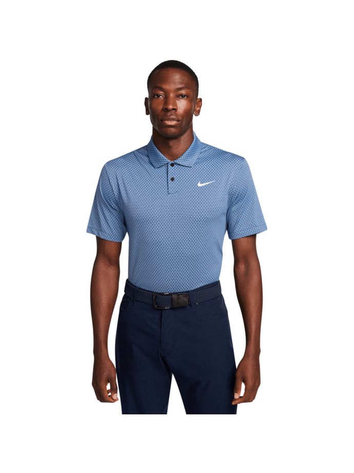 Nike Golf DF Tour Jacquard polotröja, marinblå