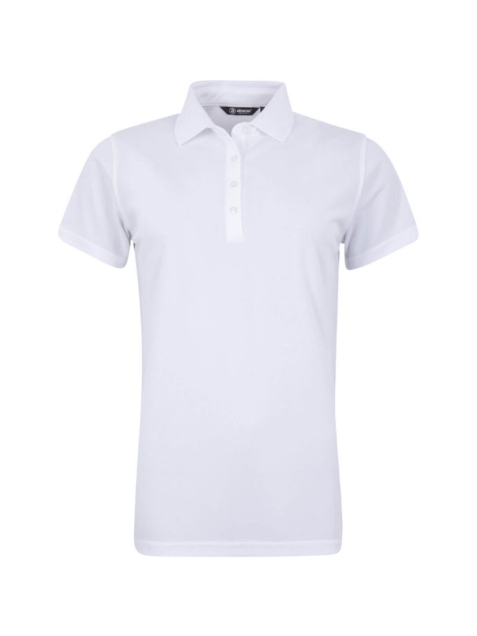 Abacus Poloshirt Cray Drycool, bianco